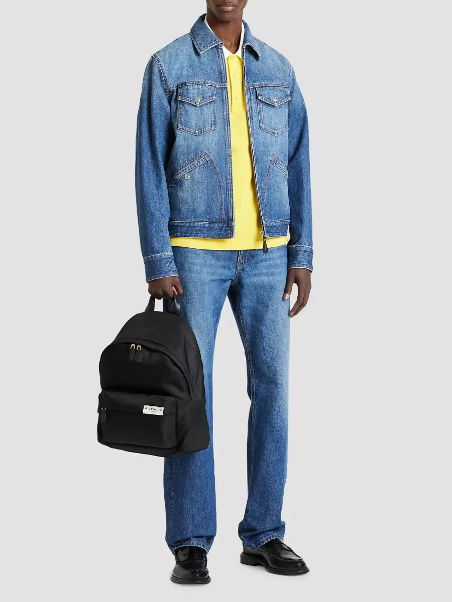 Givenchy Men's Zipped Jacket in Denim - Dark Blue | Thumbnail 2 Givenchy Men's Zipped Jacket in Denim - Dark Blue | Thumbnail 2