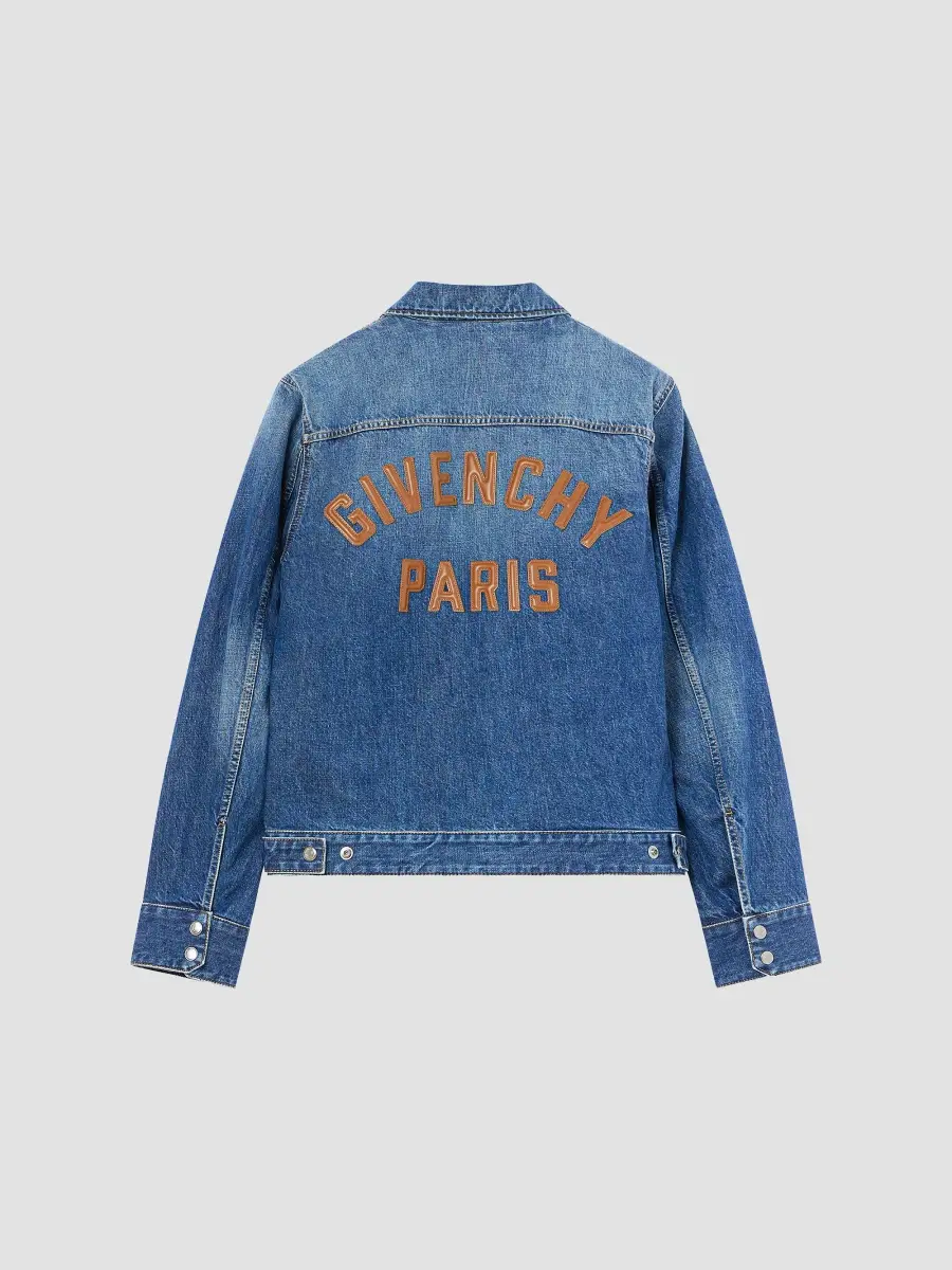 Givenchy Men's Zipped Jacket in Denim - Dark Blue | Thumbnail 3 Givenchy Men's Zipped Jacket in Denim - Dark Blue | Thumbnail 3