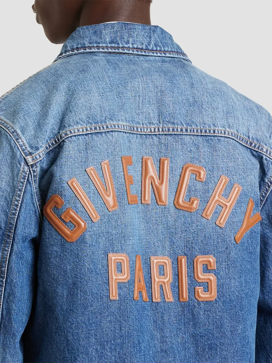 Givenchy Men's Zipped Jacket in Denim - Dark Blue | Thumbnail 7 Givenchy Men's Zipped Jacket in Denim - Dark Blue | Thumbnail 7