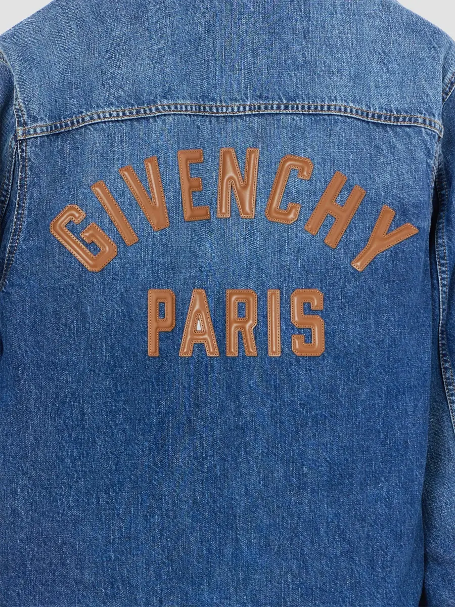 Givenchy Men's Zipped Jacket in Denim - Dark Blue | Thumbnail 9 Givenchy Men's Zipped Jacket in Denim - Dark Blue | Thumbnail 9