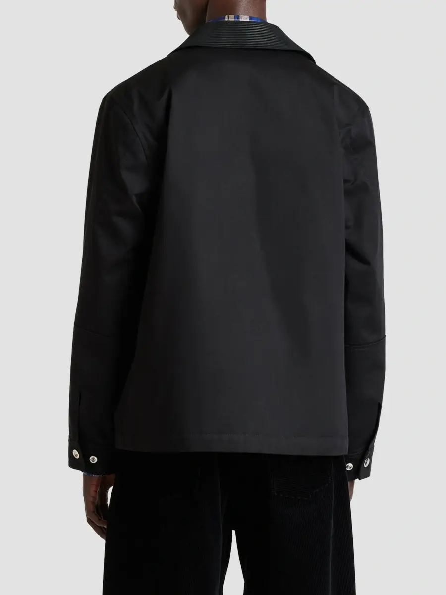 Givenchy Men's Field Jacket in Cotton with a Checked Lining | Thumbnail 5