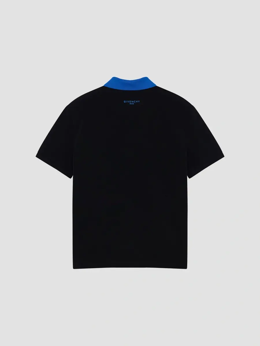 Givenchy Men's Polo in Cotton with Embroidery - Black | Thumbnail 2