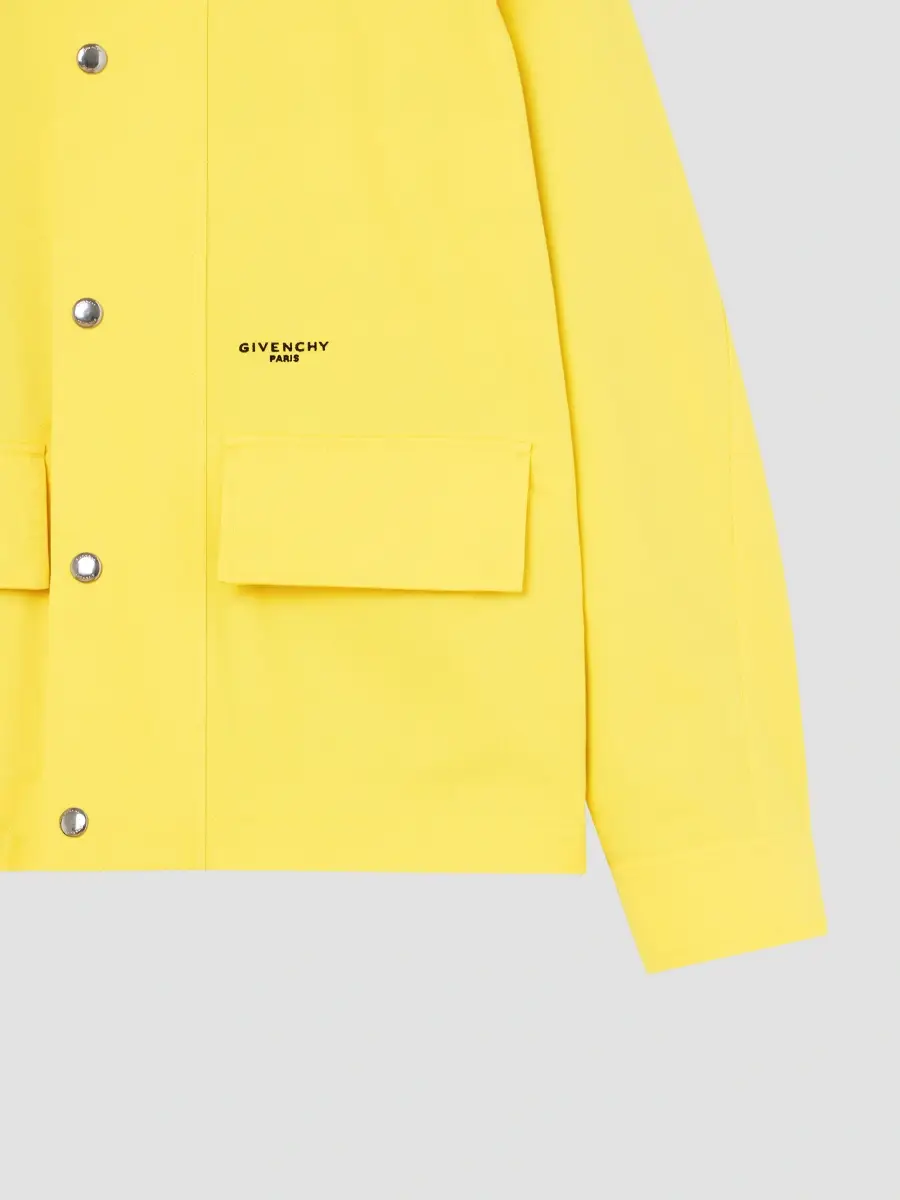 Givenchy Men's Field Jacket in Cotton with a Checked Lining | Thumbnail 7
