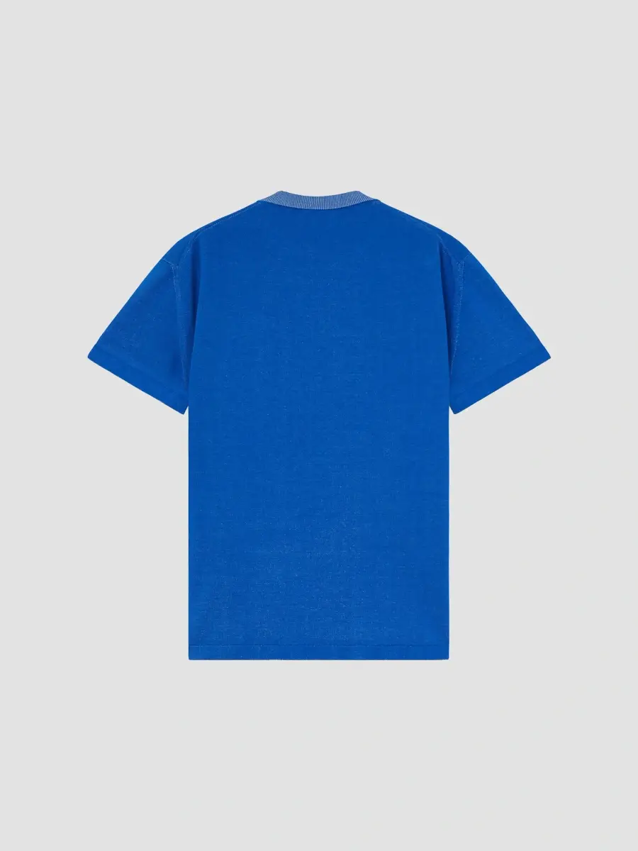 Givenchy Men's T-Shirt in Knit with Jacquard - Lagoon Blue | Thumbnail 3 Givenchy Men's T-Shirt in Knit with Jacquard - Lagoon Blue | Thumbnail 3
