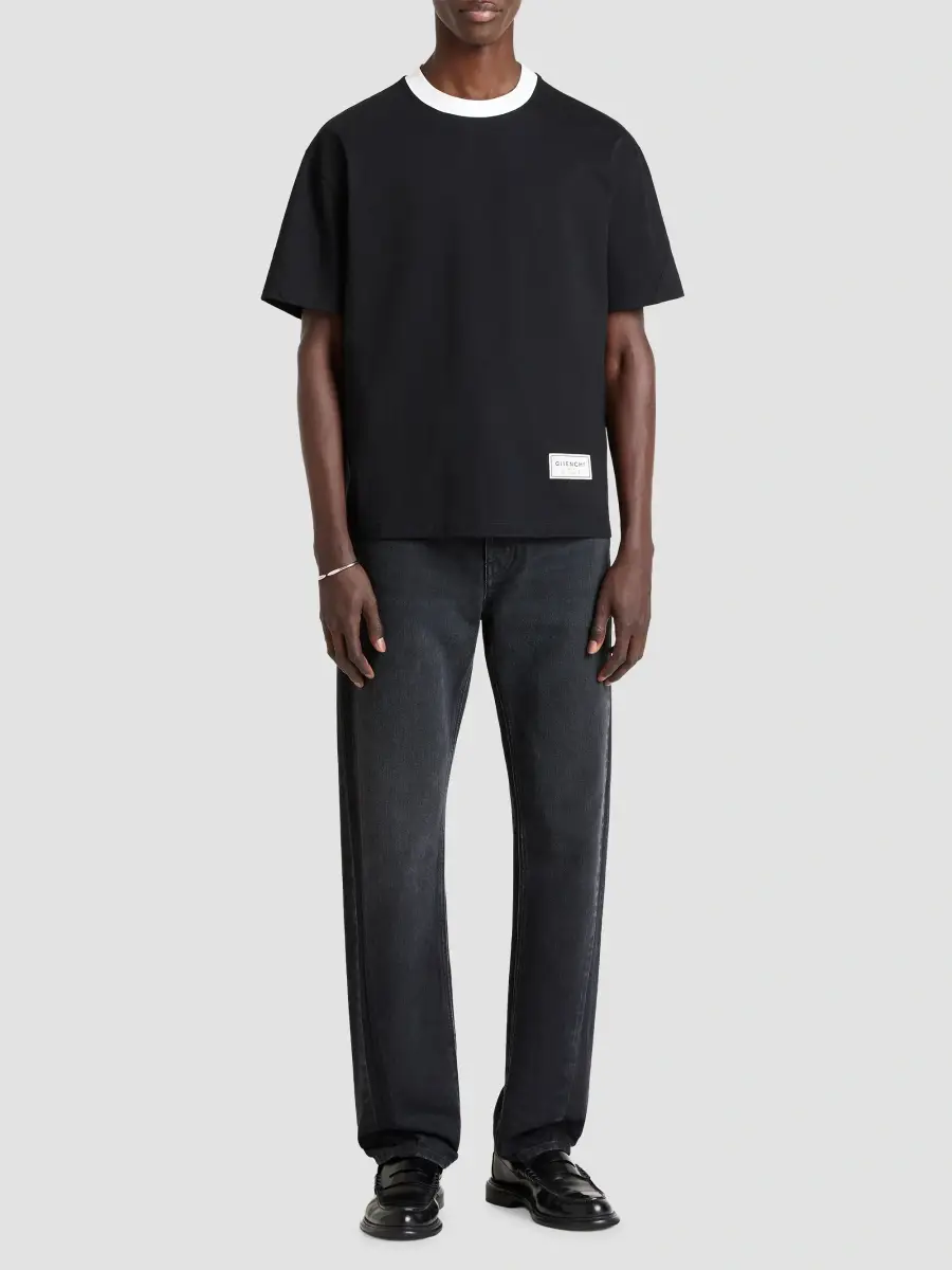 Givenchy Men's Couture Seam T-Shirt in Cotton - Black | Thumbnail 2 Givenchy Men's Couture Seam T-Shirt in Cotton - Black | Thumbnail 2