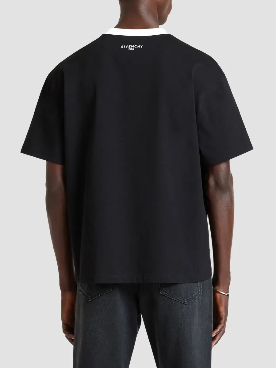 Givenchy Men's Couture Seam T-Shirt in Cotton - Black | Thumbnail 6 Givenchy Men's Couture Seam T-Shirt in Cotton - Black | Thumbnail 6