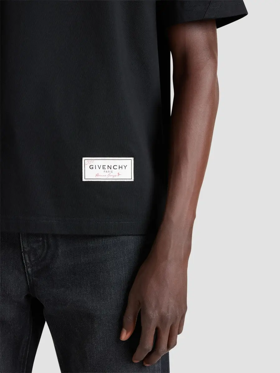 Givenchy Men's Couture Seam T-Shirt in Cotton - Black | Thumbnail 7 Givenchy Men's Couture Seam T-Shirt in Cotton - Black | Thumbnail 7