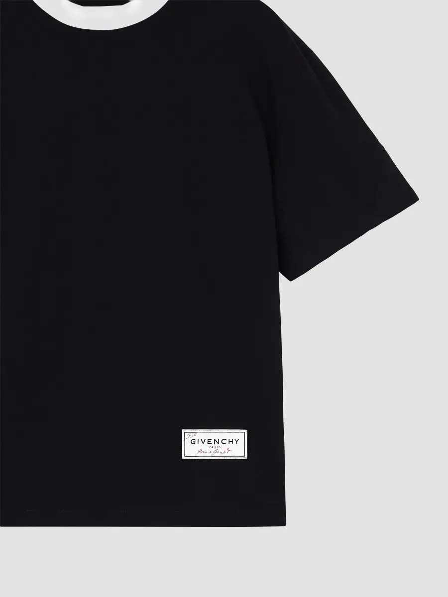 Givenchy Men's Couture Seam T-Shirt in Cotton - Black | Thumbnail 9 Givenchy Men's Couture Seam T-Shirt in Cotton - Black | Thumbnail 9