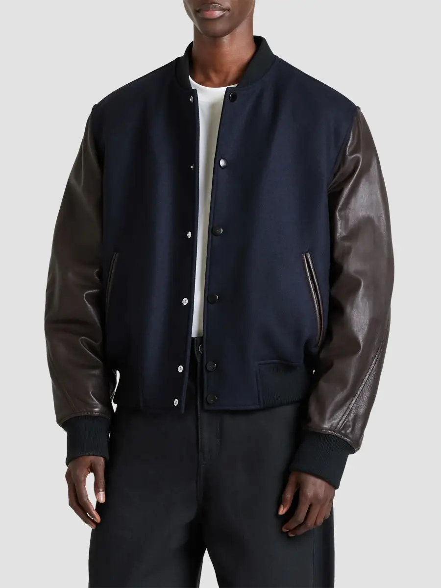 Givenchy Men's Couture Seam Mix Material Blouson Jacket | Thumbnail 4 Givenchy Men's Couture Seam Mix Material Blouson Jacket | Thumbnail 4