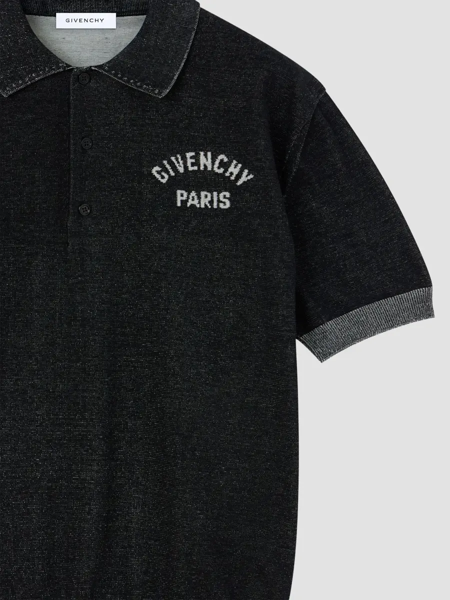 Givenchy Men's Polo in Cotton with Embroidery - Black | Thumbnail 3