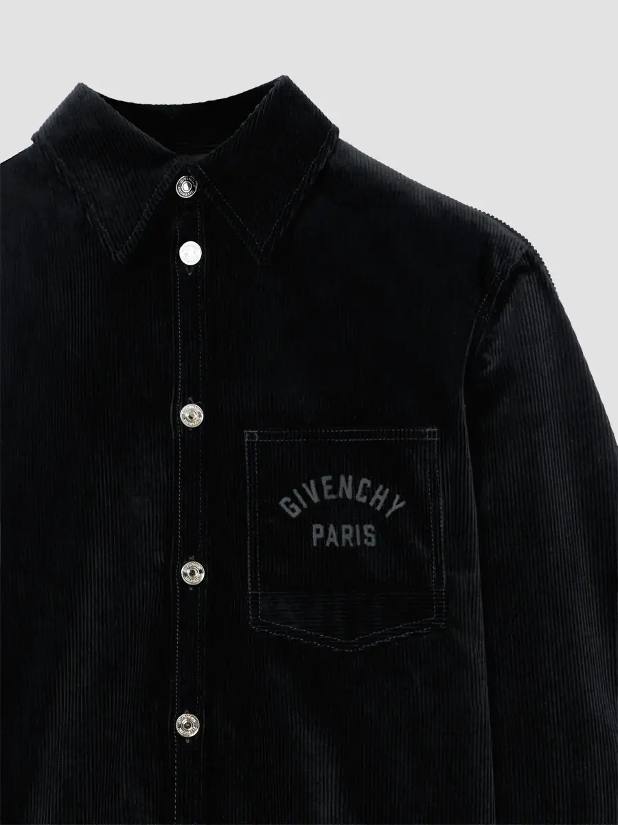 Givenchy Men's Couture Seam Overshirt in Corduroy - Black | Thumbnail 7 Givenchy Men's Couture Seam Overshirt in Corduroy - Black | Thumbnail 7
