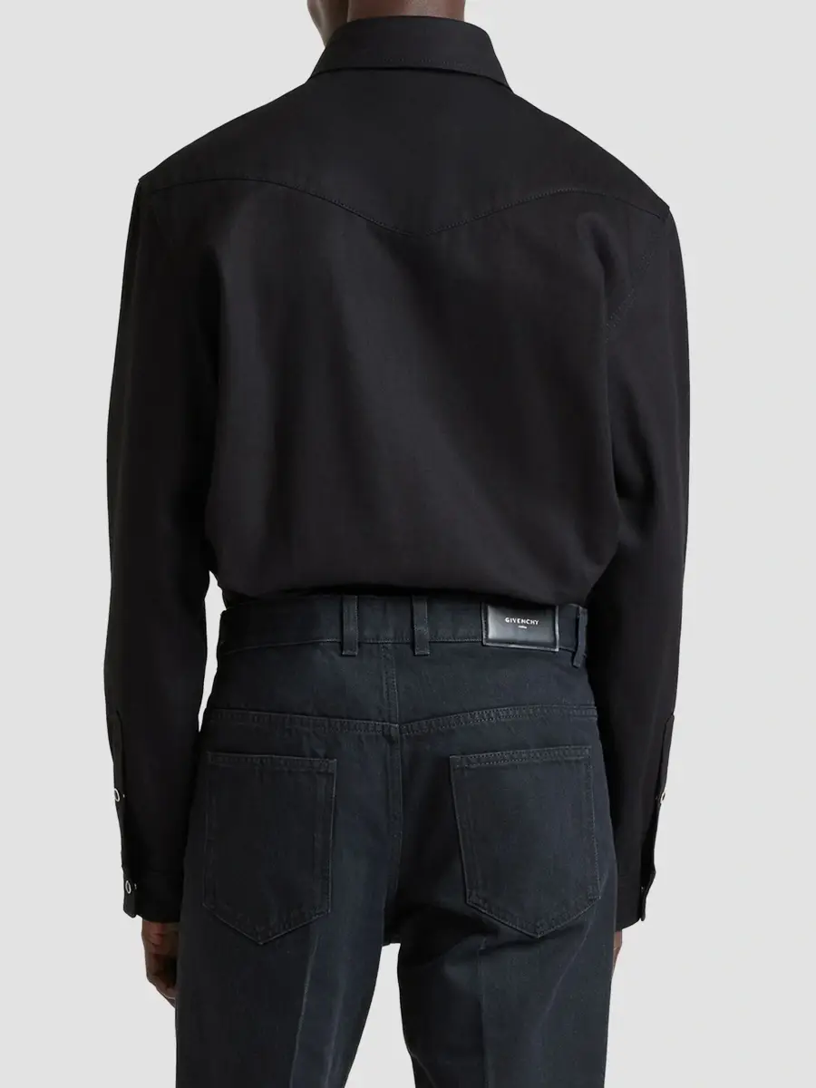 Givenchy Men's Western Shirt in Denim - Black | Thumbnail 5 Givenchy Men's Western Shirt in Denim - Black | Thumbnail 5