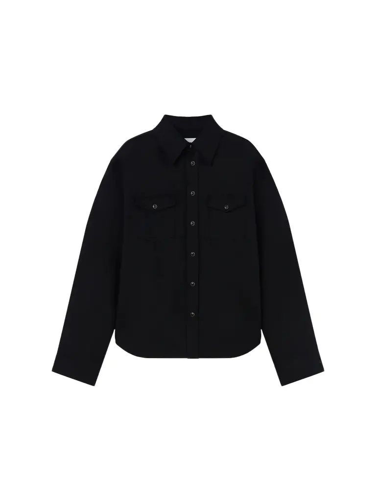 Givenchy Men's Western Shirt in Denim - Black