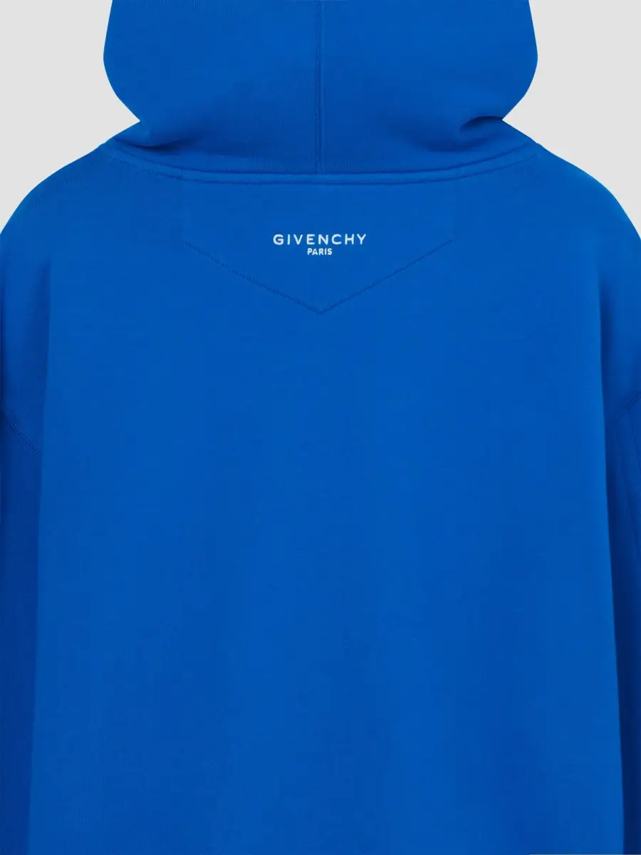 Givenchy Men's Couture Seam Hoodie in Fleece - Lagoon Blue | Thumbnail 4 Givenchy Men's Couture Seam Hoodie in Fleece - Lagoon Blue | Thumbnail 4