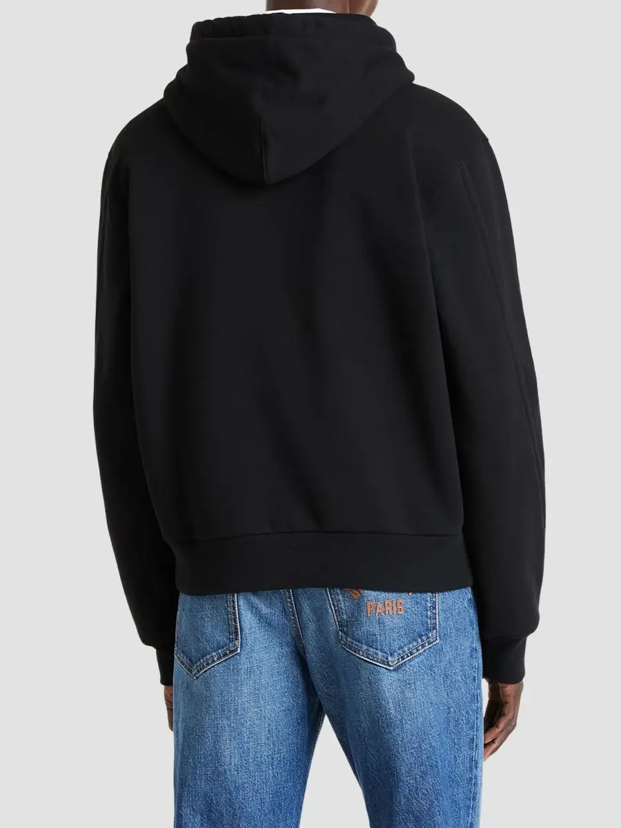 Givenchy Men's Couture Seam Hoodie in Fleece - Black | Thumbnail 5