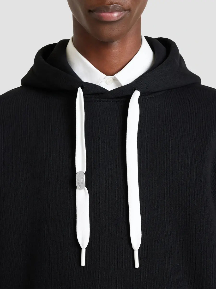 Givenchy Men's Couture Seam Hoodie in Fleece - Black | Thumbnail 6