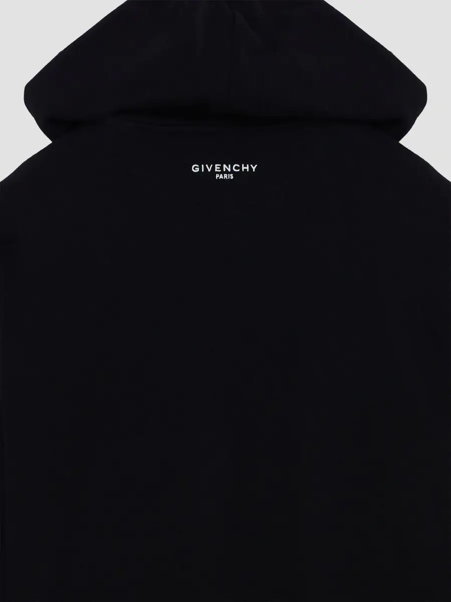 Givenchy Men's Couture Seam Hoodie in Fleece - Black | Thumbnail 7
