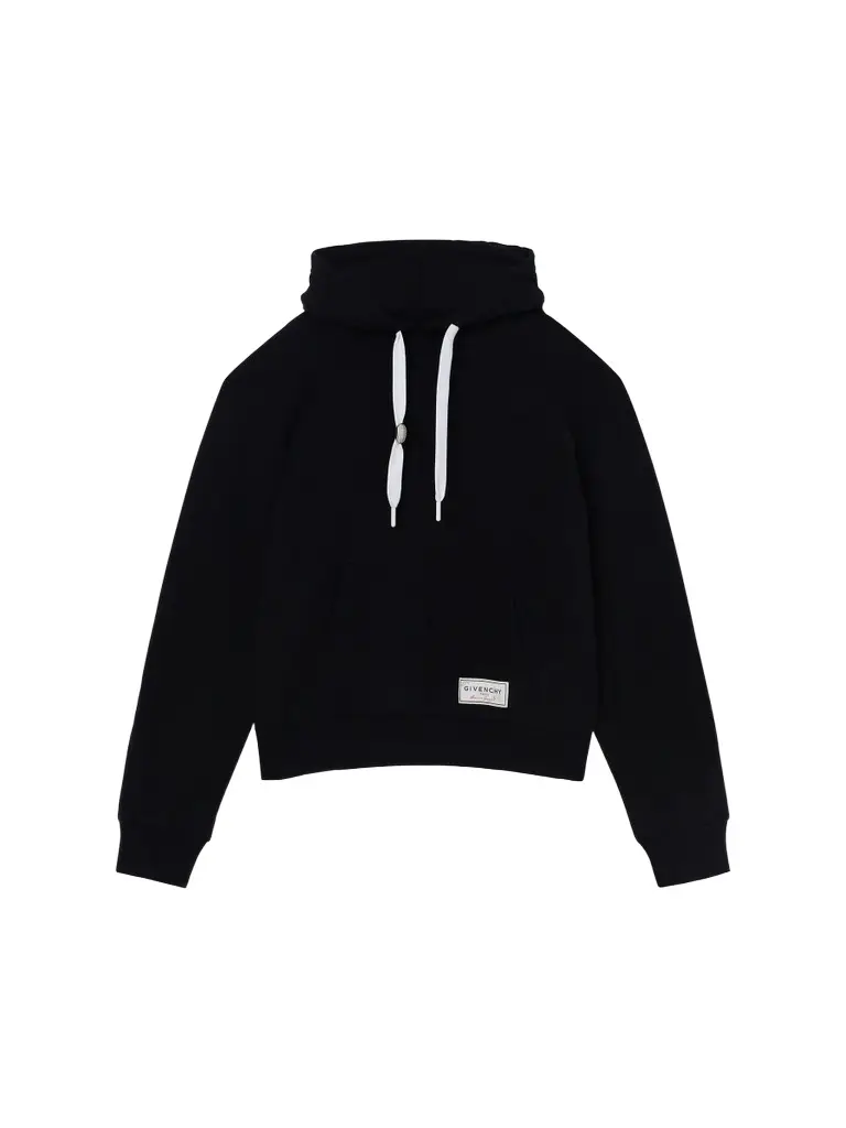 Men's Couture Seam Hoodie in Fleece - Black Men's Couture Seam Hoodie in Fleece - Black