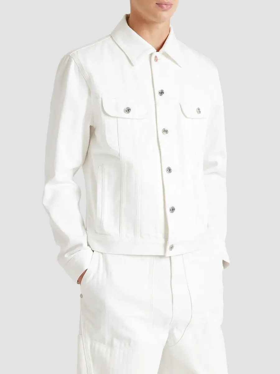 Givenchy Men's Jacket in Denim - White | Thumbnail 4 Givenchy Men's Jacket in Denim - White | Thumbnail 4