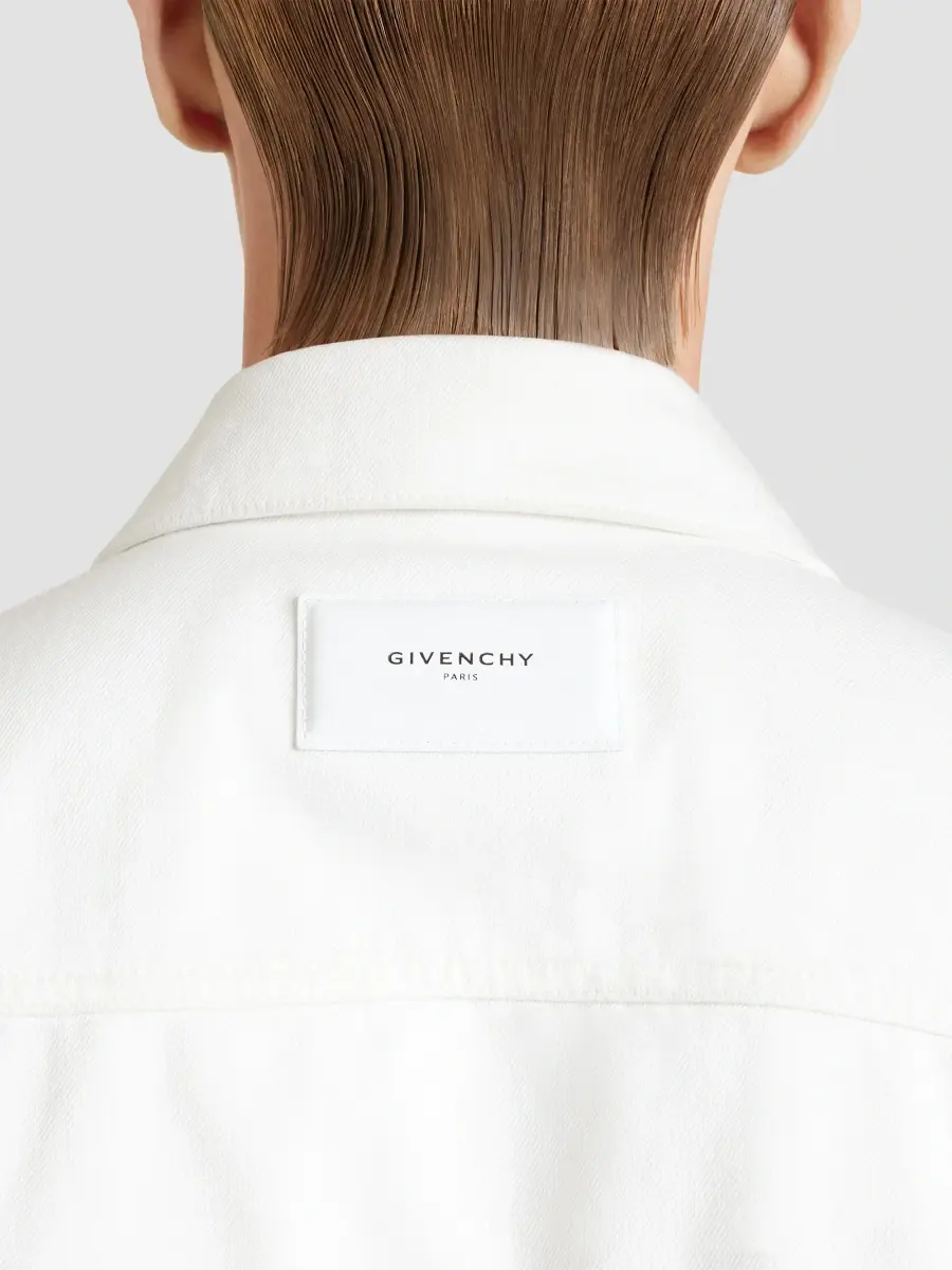 Givenchy Men's Jacket in Denim - White | Thumbnail 6 Givenchy Men's Jacket in Denim - White | Thumbnail 6