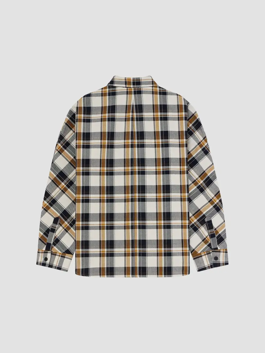 Givenchy Men's Couture Seam Checked Overshirt in Cotton - White Brown | Thumbnail 3