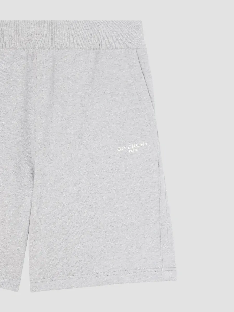 Givenchy Men's Couture Seam Bermuda Shorts in Fleece - Light Grey Melange | Thumbnail 2 Givenchy Men's Couture Seam Bermuda Shorts in Fleece - Light Grey Melange | Thumbnail 2