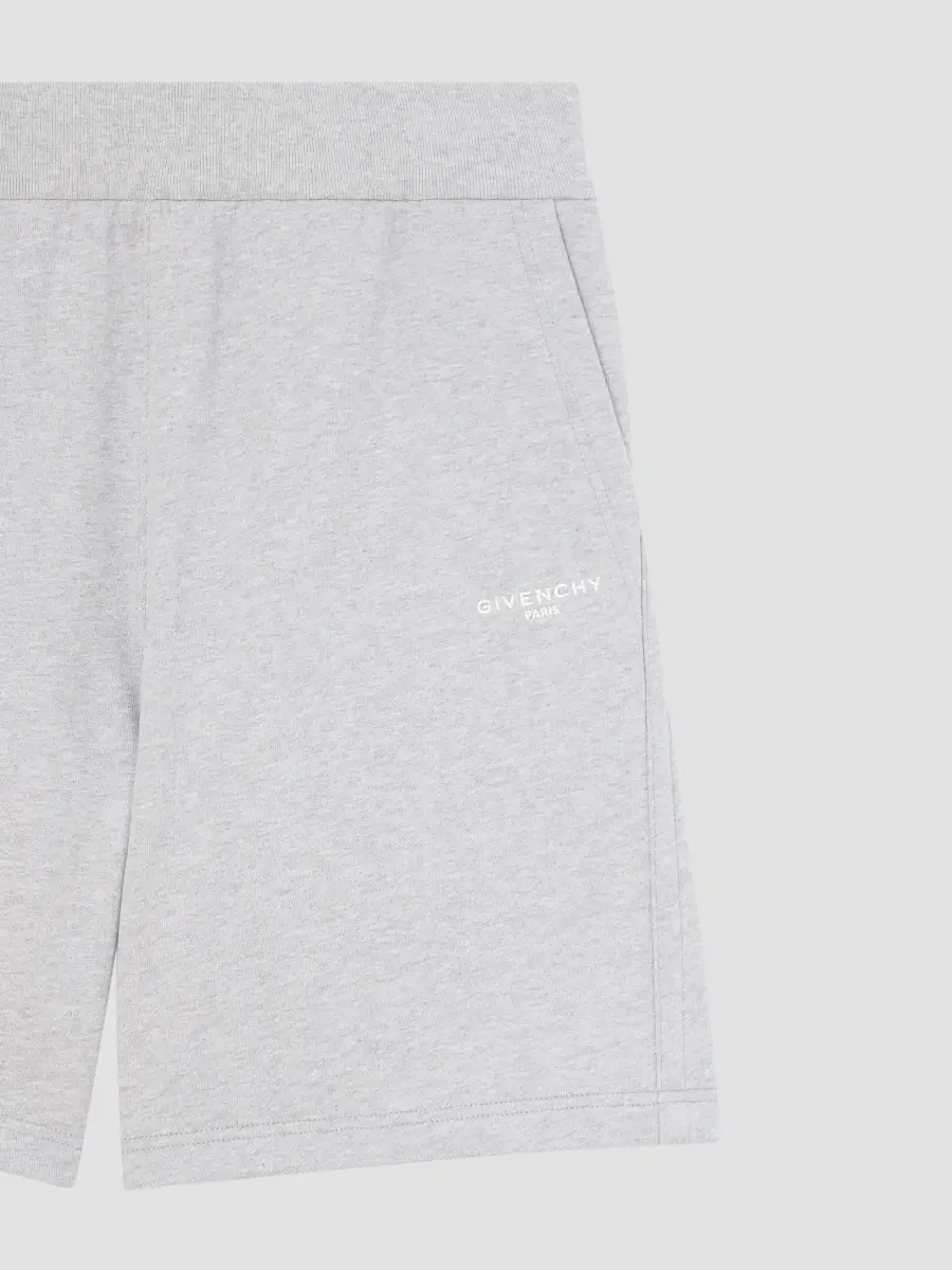 Givenchy Men's Couture Seam Bermuda Shorts in Fleece - Light Grey Melange | Thumbnail 4 Givenchy Men's Couture Seam Bermuda Shorts in Fleece - Light Grey Melange | Thumbnail 4