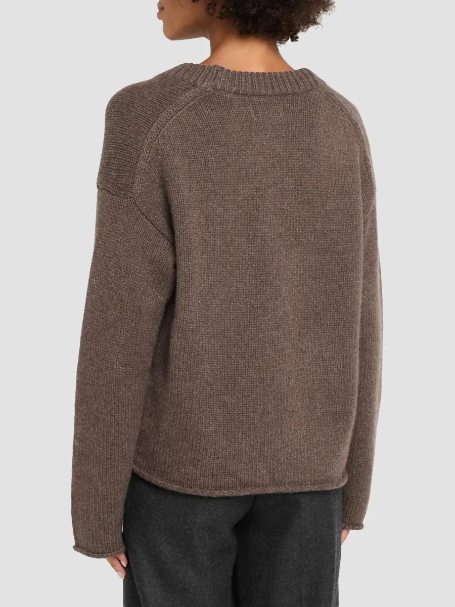Loulou de Saison Women's Derry U-Neck Sweater | Thumbnail 3 Loulou de Saison Women's Derry U-Neck Sweater | Thumbnail 3