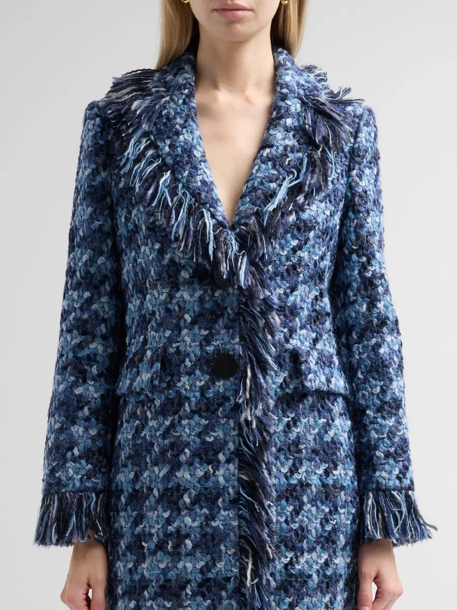 MAISON COMMON Women's Long Wool Tweed Coat | Thumbnail 5 MAISON COMMON Women's Long Wool Tweed Coat | Thumbnail 5