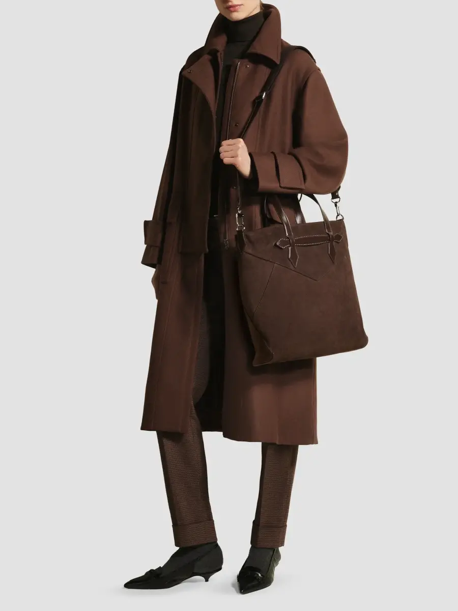 Montblanc Men's Envelope Suede Tote | Thumbnail 2 Montblanc Men's Envelope Suede Tote | Thumbnail 2