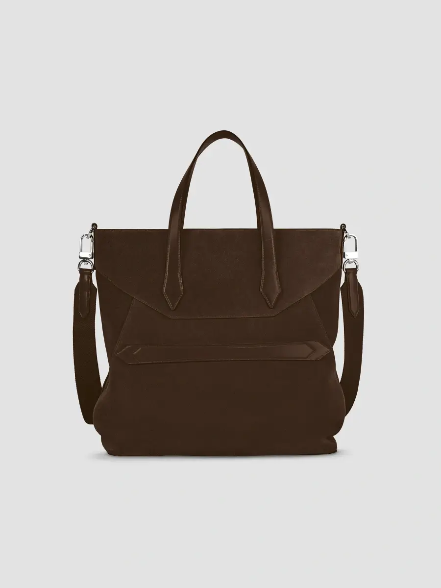 Montblanc Men's Envelope Suede Tote | Thumbnail 3 Montblanc Men's Envelope Suede Tote | Thumbnail 3