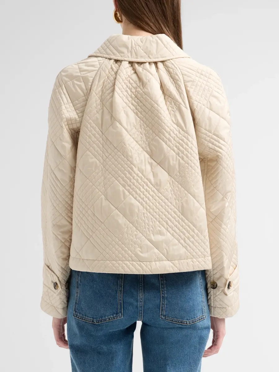 Burberry Women's Micro Check-Stitch Nylon Jacket | Thumbnail 3 Burberry Women's Micro Check-Stitch Nylon Jacket | Thumbnail 3