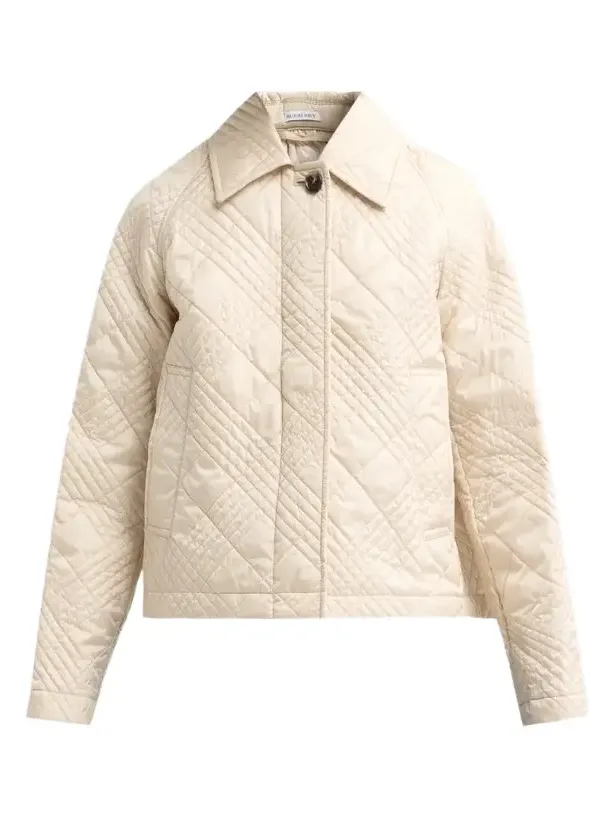 Women's Micro Check-Stitch Nylon Jacket