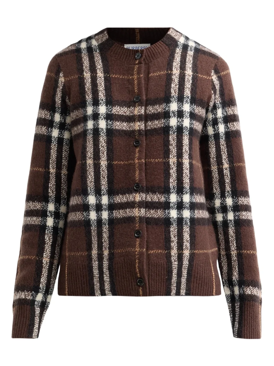 Burberry Women's Clara Cashmere-Wool Check Cardigan