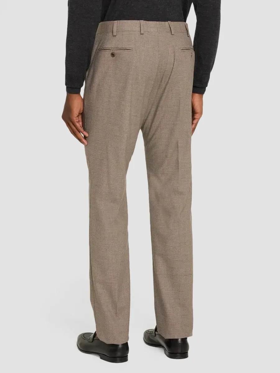 Emporio Armani Men's Micro Check Wool-Blend Trousers | Thumbnail 3 Emporio Armani Men's Micro Check Wool-Blend Trousers | Thumbnail 3