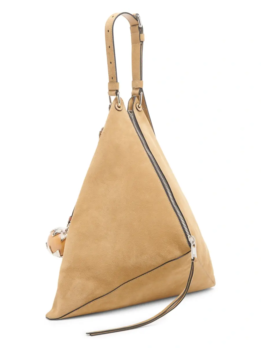 MOSCHINO Women's Folded Suede Hobo Bag | Thumbnail 4
