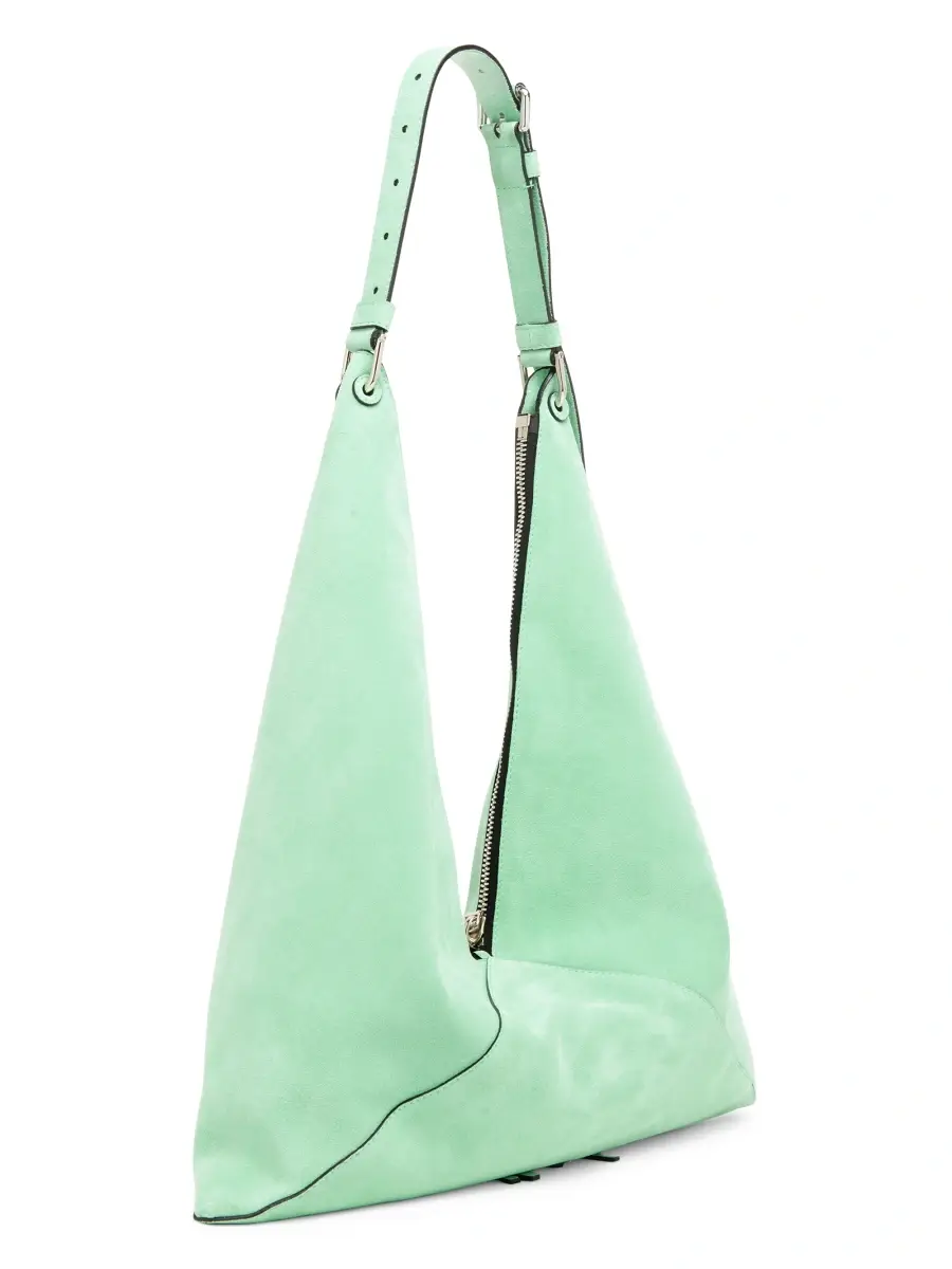 MOSCHINO Women's Folded Suede Hobo Bag | Thumbnail 5