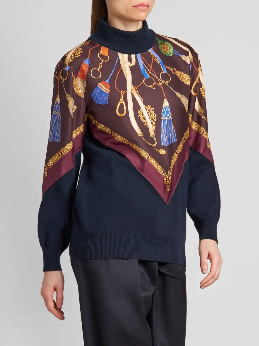 Etro Women's Strap Print Wool-Blend Sweater | Thumbnail 4 Etro Women's Strap Print Wool-Blend Sweater | Thumbnail 4