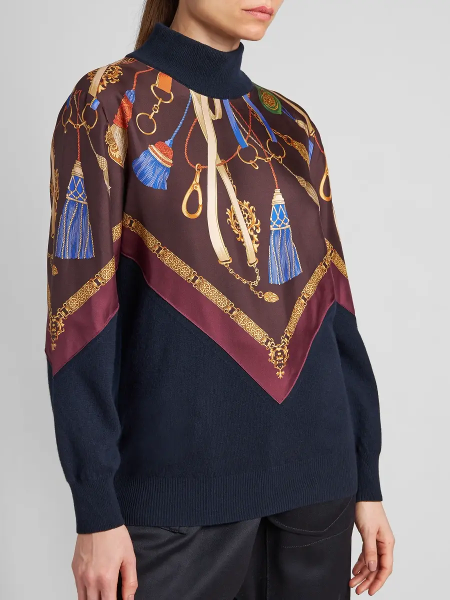 Etro Women's Strap Print Wool-Blend Sweater | Thumbnail 5 Etro Women's Strap Print Wool-Blend Sweater | Thumbnail 5