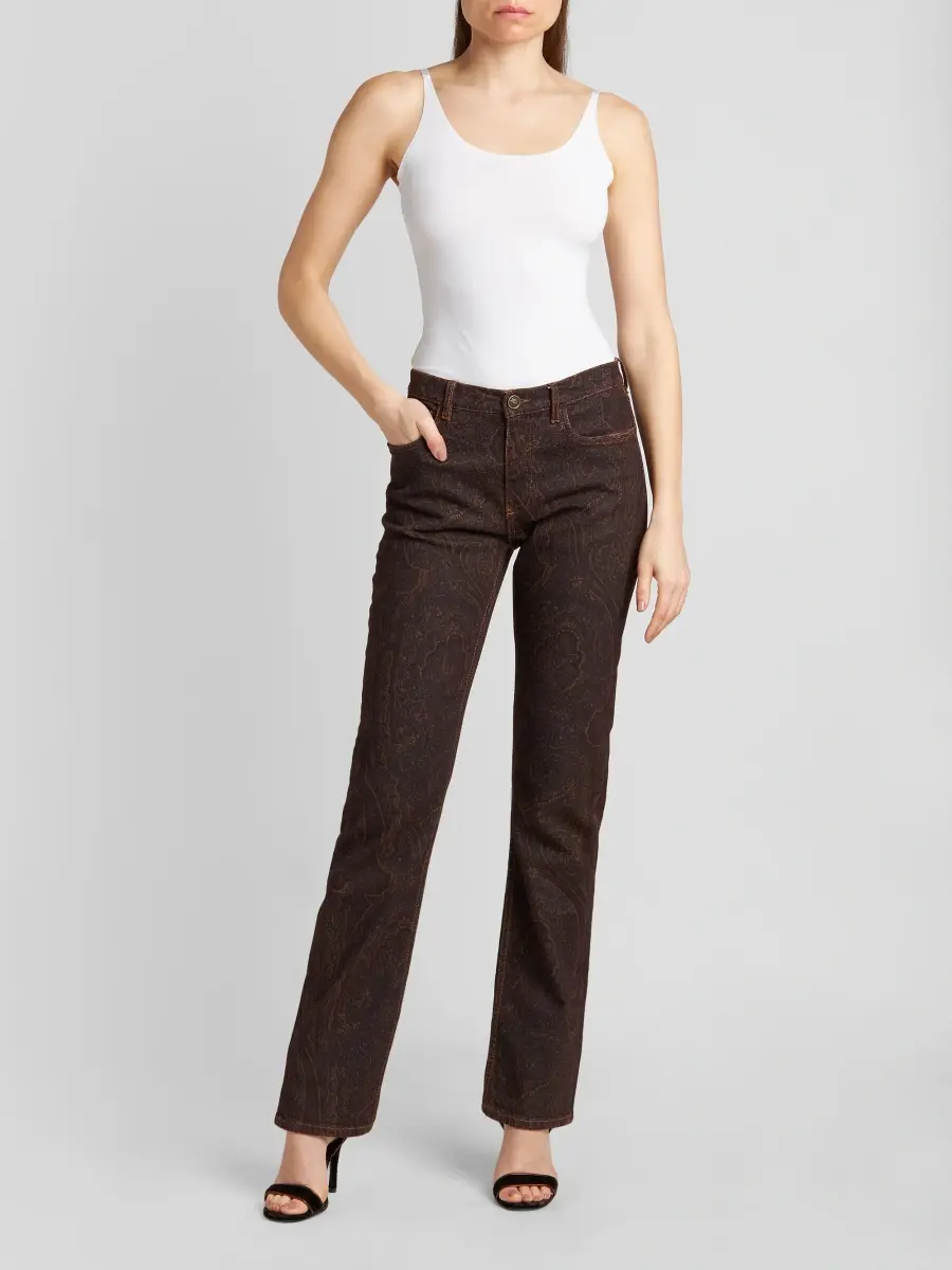 Etro Women's Paisley Mid-Rise Slim Jeans | Thumbnail 2 Etro Women's Paisley Mid-Rise Slim Jeans | Thumbnail 2