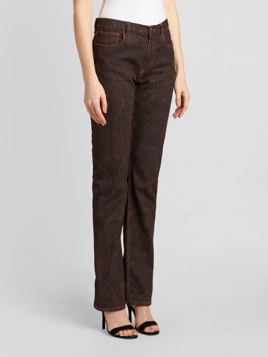 Etro Women's Paisley Mid-Rise Slim Jeans | Thumbnail 4 Etro Women's Paisley Mid-Rise Slim Jeans | Thumbnail 4