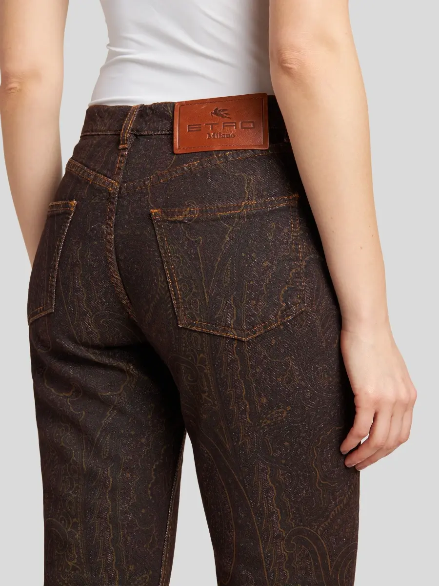 Etro Women's Paisley Mid-Rise Slim Jeans | Thumbnail 5 Etro Women's Paisley Mid-Rise Slim Jeans | Thumbnail 5
