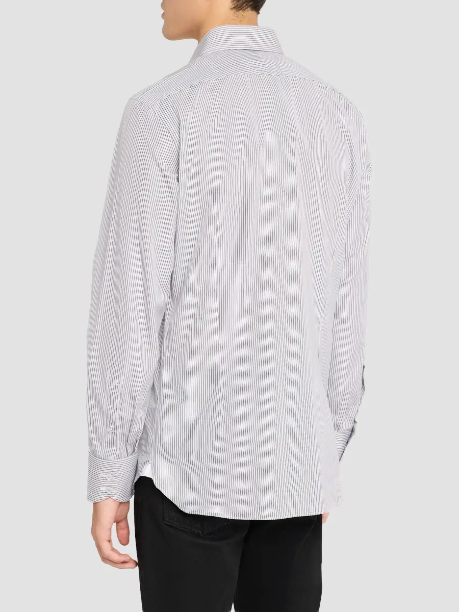 Tom Ford Men's Striped Cotton Classic-Fit Dress Shirt | Thumbnail 3 Tom Ford Men's Striped Cotton Classic-Fit Dress Shirt | Thumbnail 3