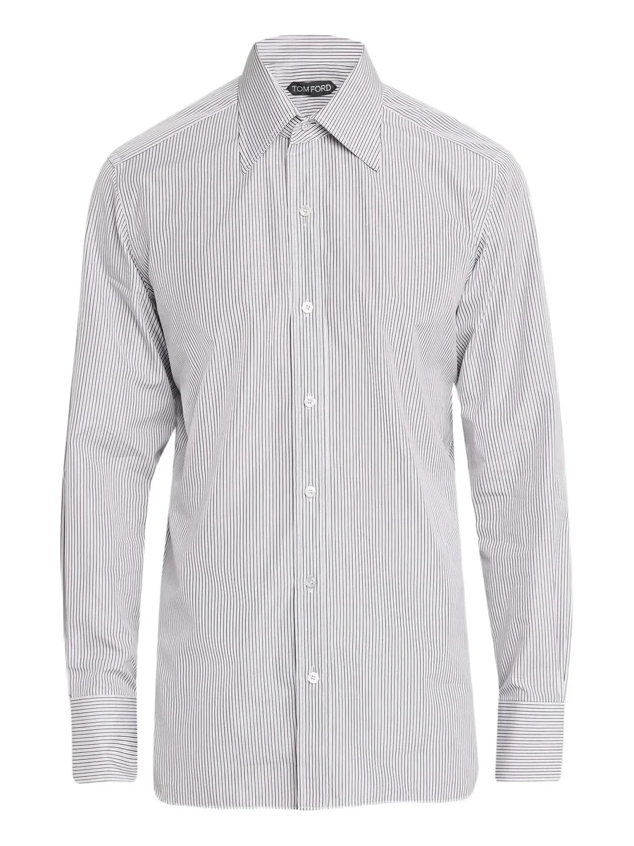 Tom Ford Men's Striped Cotton Classic-Fit Dress Shirt