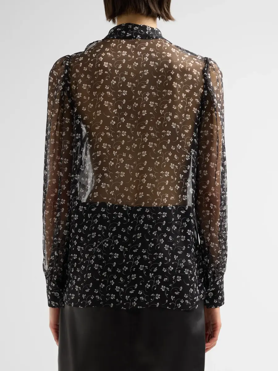Dolce & Gabbana Women's Silk Chiffon Blouse | Thumbnail 3 Dolce & Gabbana Women's Silk Chiffon Blouse | Thumbnail 3