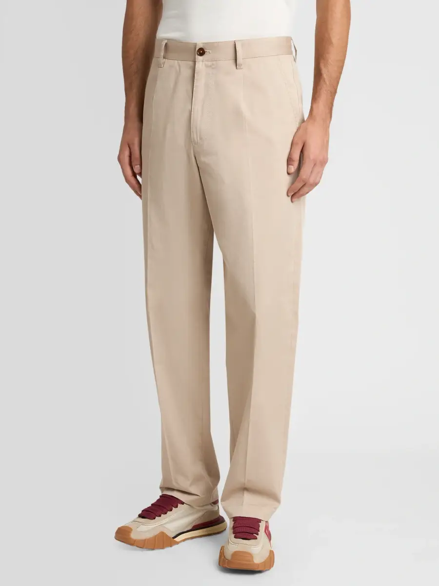Dolce & Gabbana Men's Stretch-Cotton Gabardine Straight-Leg Pants | Thumbnail 4 Dolce & Gabbana Men's Stretch-Cotton Gabardine Straight-Leg Pants | Thumbnail 4