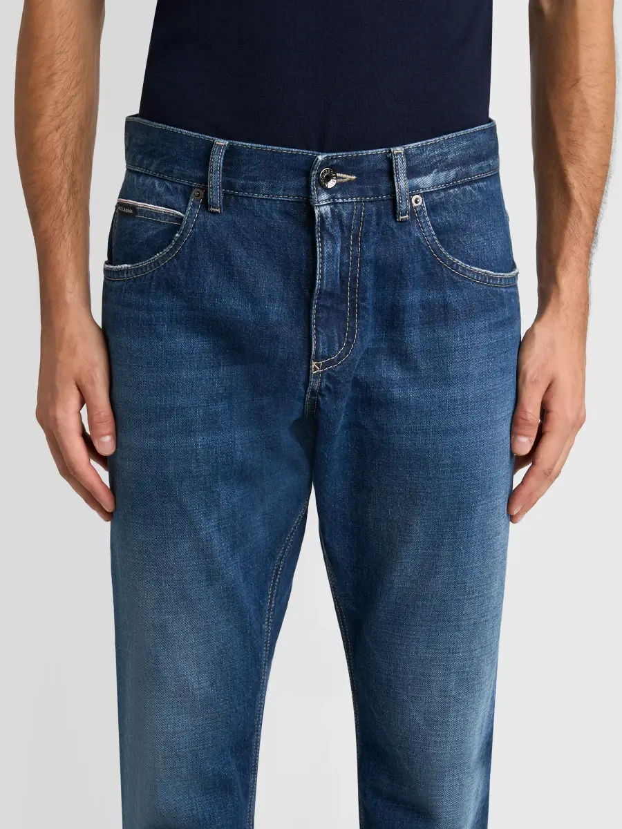 Dolce & Gabbana Men's Sharabti Emery Straight-Leg Jeans | Thumbnail 5