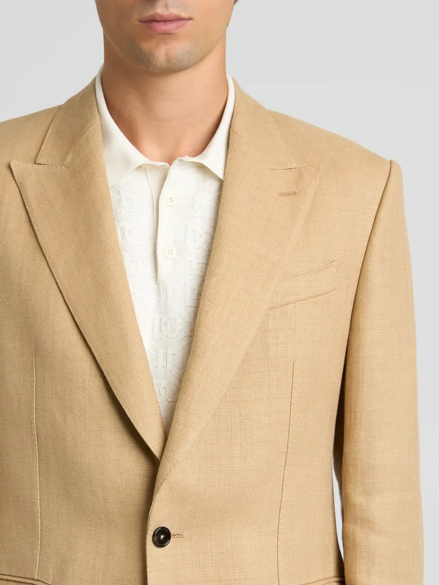 Dolce & Gabbana Men's Solid Two-Button Jacket | Thumbnail 5 Dolce & Gabbana Men's Solid Two-Button Jacket | Thumbnail 5
