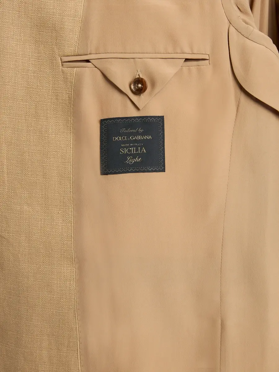 Dolce & Gabbana Men's Solid Two-Button Jacket | Thumbnail 6 Dolce & Gabbana Men's Solid Two-Button Jacket | Thumbnail 6