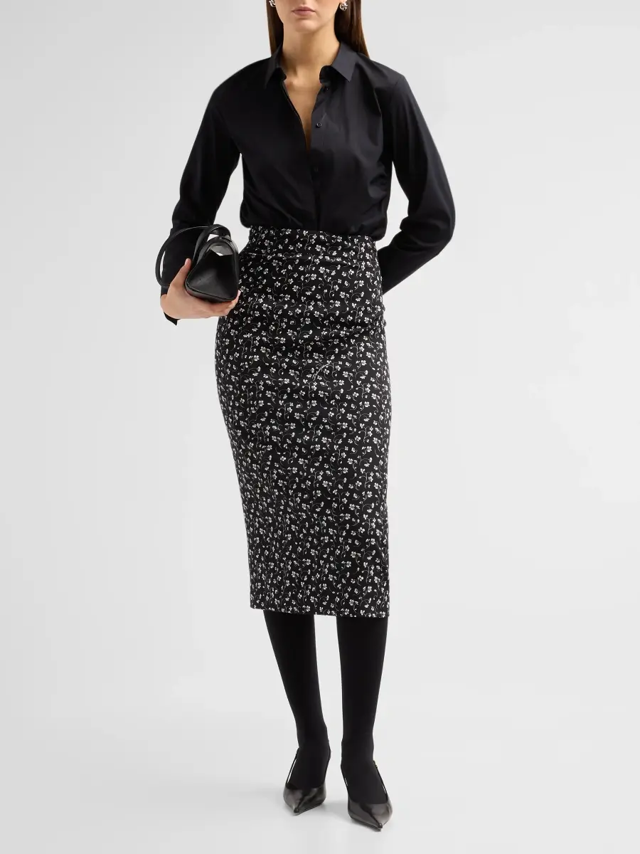 Dolce & Gabbana Women's Printed Pencil Midi Skirt | Thumbnail 2 Dolce & Gabbana Women's Printed Pencil Midi Skirt | Thumbnail 2